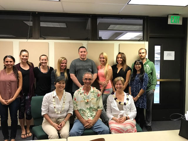Lisa Jacobs with a University of Hawaii law school class